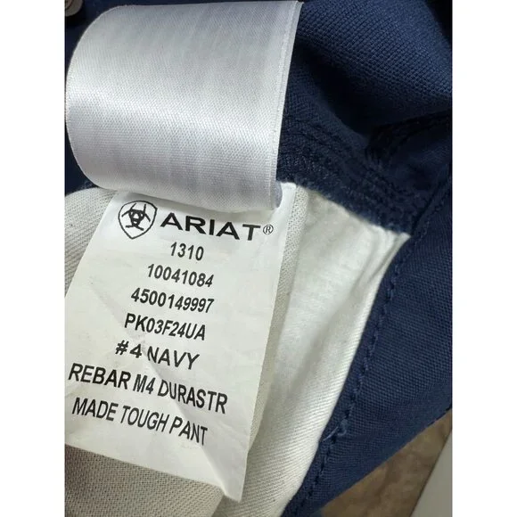 Ariat Pants 50X32 Rebar M4 Relaxed Straight Stretch Utility Carpenter Workwear